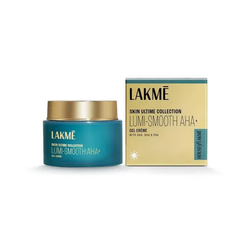 Image of Lakme Lumi Smooth AHA+BHA+PHA+B3 cream to exfoliate & unclog pores 50G
