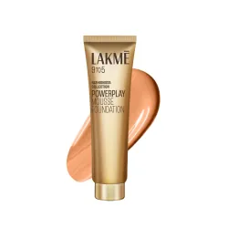 Lakme Powerplay Mousse Foundation, Matte Finish, Full coverage, Lightweight, Long Lasting Face Makeup,Rose Ivory, 25g
