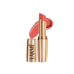Lakme Powerplay Priming Matte Lipstick, Smooth Matte Finish, Lightweight Lipstick, Smudgeproof, Lasts 16hrs, Hydrates Lips, Coral Date, 3.6g