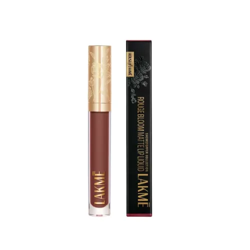 Image of Lakme Rouge Bloom Matte Lip Liquid Cinnamon Sensation 305-3.5ml