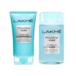 Lakme Set of Micellar Pure Water - 200 ml & Face Wash - 100 g