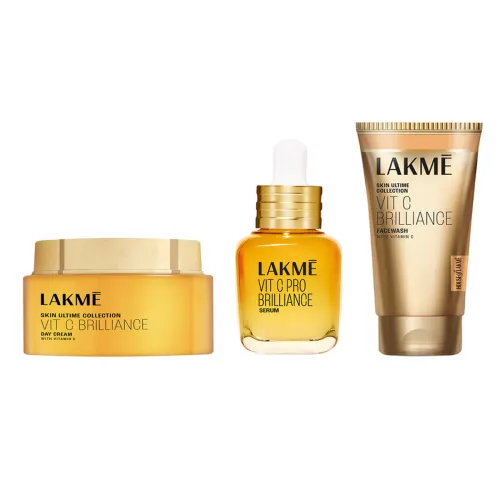Image of Lakme Skin Ultime Collection Set of Vit C+ Brilliance Day Cream + Face Wash + Serum