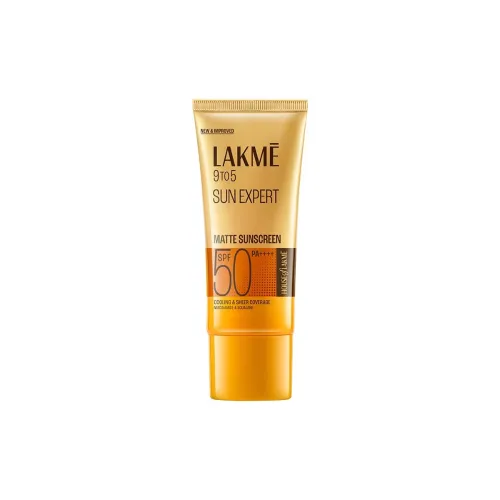 Image of Lakme SPF 50 PA++++ Sunscreen Lotion for Bright Skin | In Vivo Tested | UVA UVB Blue Light Protection | Waterlight | No 