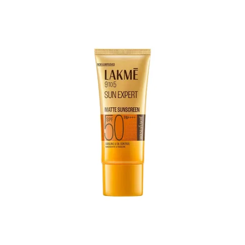 Image of Lakme SPF 50 PA++++ Sunscreen Lotion for Bright Skin | In Vivo Tested | UVA UVB Blue Light Protection | Water light| No 