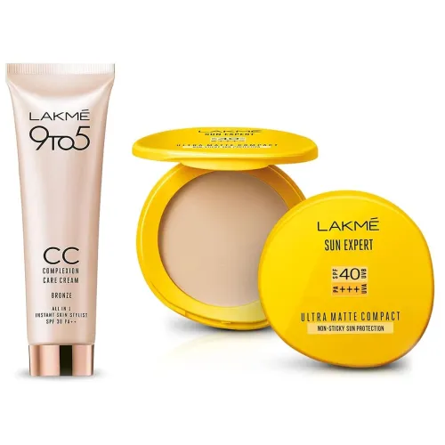 Image of Lakmé Sun Expert Compact And 9 To 5 Face Cream