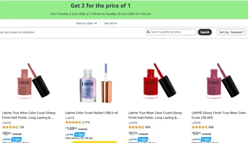 Image of Lakme True Wear Color Crush Glossy Finish Nail
