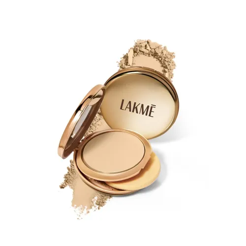 Image of Lakme Unreal Dual Cover Compact Powder 10 Ivory