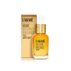 Lakme Vit C Brillance Serum, 10% Vit C Complex, Glass Skin in 21 Days, Tighter Brighter Skin, 30ml