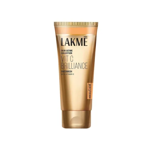 Image of Lakme Vitamin C Brilliance Facewash 100g | Vitamin C Face Wash for Glowing and Brighter Skin | 100% Soap Free Cleanser