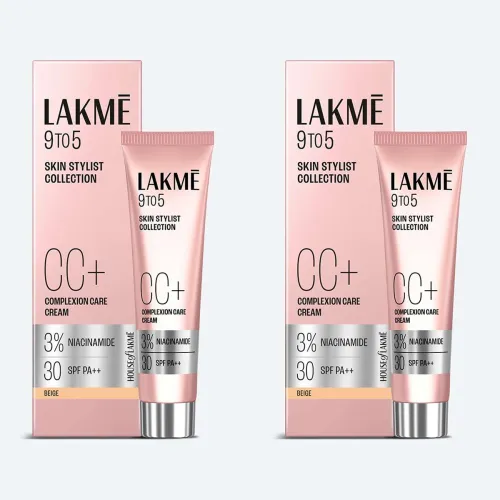 Image of Lakmé 9 to 5 Complexion Care Face Cream Foundation - Pack of 2 