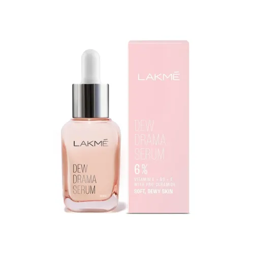 Image of Lakme Dew Drama Serum with 6% Vitamin E, Niacinamide & Pro-Ceramides (30ml)