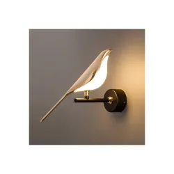 Lamp Master Elegant Golden Bird Modern Wall Light