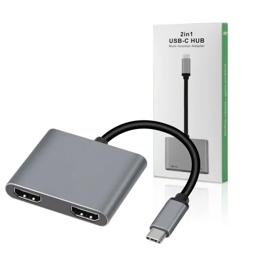 Image of LANMU USB-C to Dual HDMI Adapter