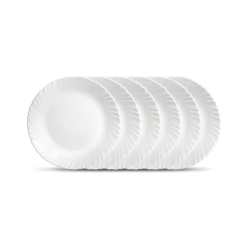 Image of LaOpala Diva Classique Collection Opal Glass Full Plate Set 11\' 6pcs