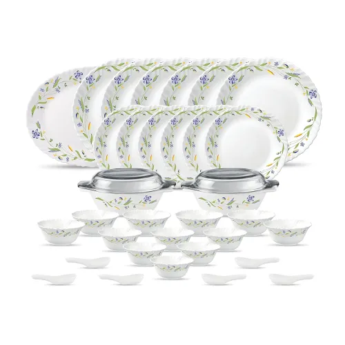 Image of La Opala Diva Classique Morning Glory Dinner Set (35Pcs)