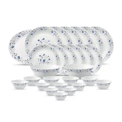 La Opala Diva Classique 27-Pc Dinner Set – Blue Mystique