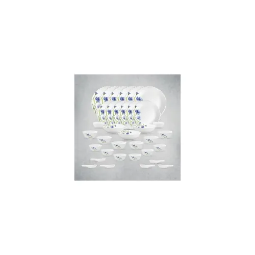 Image of La Opala Floral Fountain 35 Piece Dinner Set