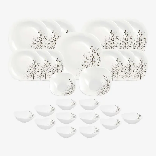 Image of LAOPALA Pack of 27 Opalware Dinner Set 
