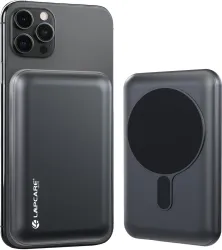 LAPCARE 10000 mAh Wired & Wireless With MagSafe Ultra Compact Pocket Size Power Bank