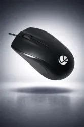LAPCARE L-50 Wired Right Handed Optical Mouse (USB 2.0, Black)