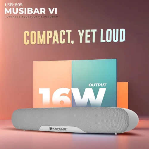 Image of LAPCARE Musi Bar VI Bluetooth Speaker 5.3 Soundbar