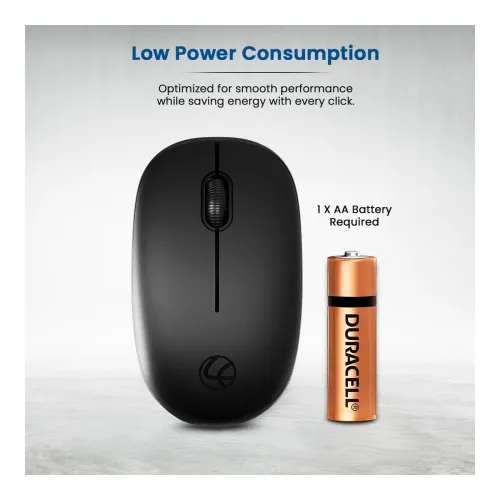 Image of LAPCARE Safari III B Wireless Mouse-2.4GHz High Precision with Upto 1600 DPI, Nano Receiver and Plug & Play Usage 