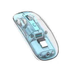 LAPCARE Trendy Rechargeable Transparent Wireless Mouse