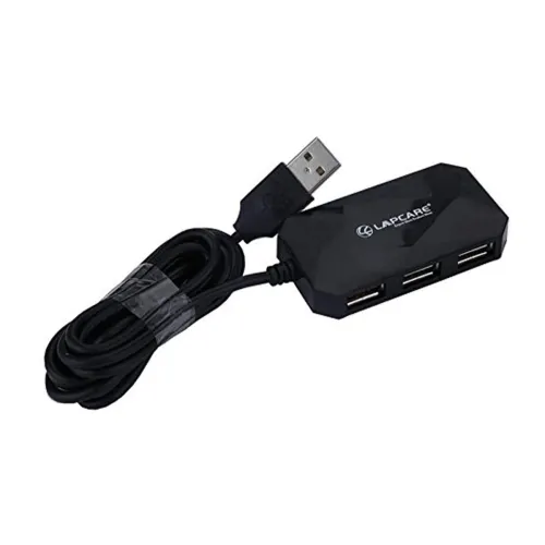 Image of Lapcare USB 2.0 4-Port Hub, Ergonomic Design