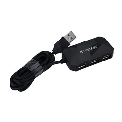 Lapcare USB 2.0 4-Port Hub, Ergonomic Design