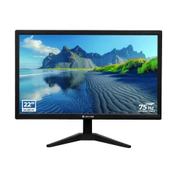 LAPCARE ZOOY 22-Inch Full HD LED Monitor with 1920x1080, 75Hz, 5ms Response, VGA & HD-TV Input, Wall Mountable, Power Sa