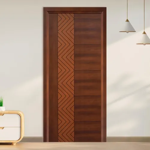 Image of LAPO WPC Door 30mm for Bathroom, Home Door, Waterproof & Termiteproof, Door for Entrance, Office, Balcony, Kitchen (With