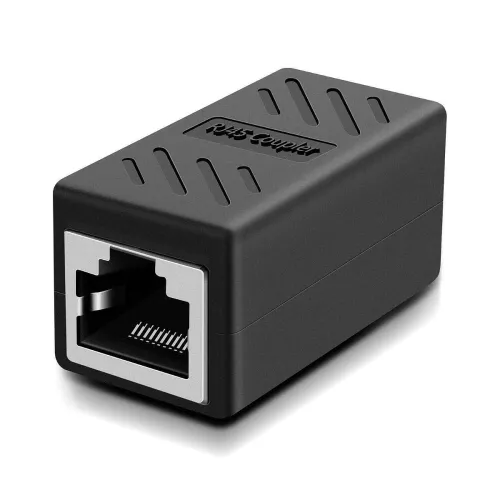Image of Lapster rj45 connector Coupler Cat7/Cat6/Cat5e Ethernet Network lan connector