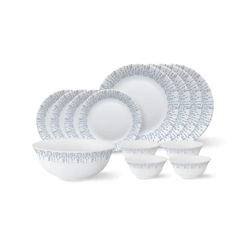 Image of Larah Borosil Tiara Series 13 Pc Opalware Dinner Set