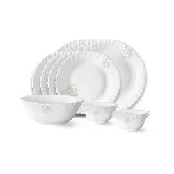 Larah Borosil 13 Piece Opalware Dinner Set
