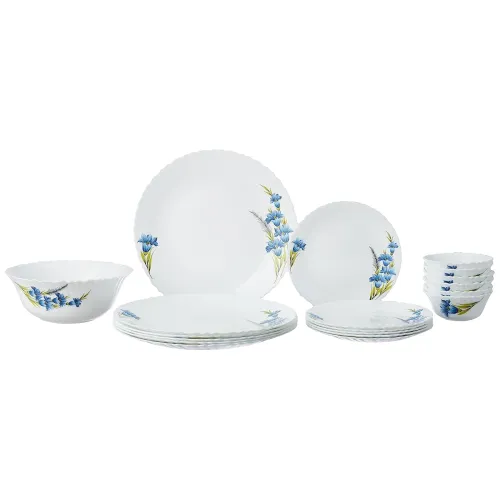 Image of Larah Borosil 19-Piece Fluted Dinner Set