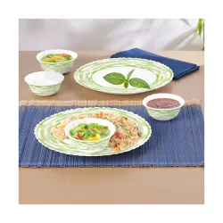 Larah Borosil Aura Silk Opalware Dinner Set (6 pcs)