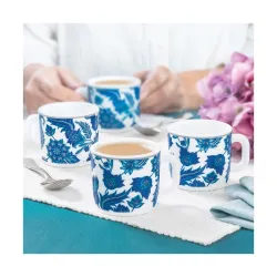 Larah BOROSIL Iris Tea Mug Set 6Pc