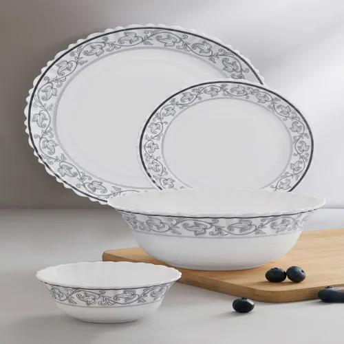 Image of Larah by BOROSIL 17Pcs Dinner Set