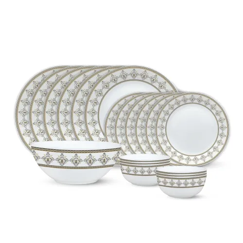 Image of Larah by Borosil 19Pcs Dinner Set 