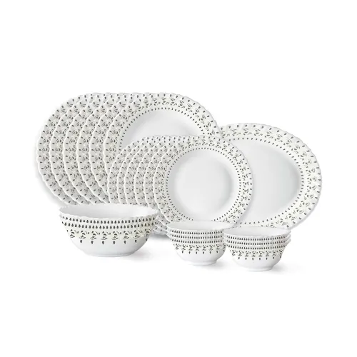Image of Larah by Borosil 21Pcs Dinner Set 
