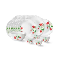 Larah by Borosil Opalware 27Pcs Dinner Set 