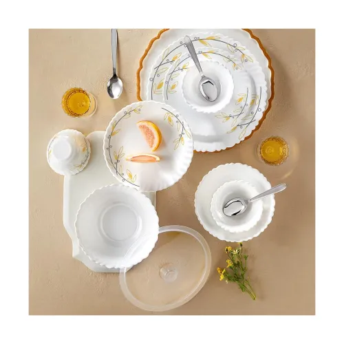 Image of Larah by Borosil 41-Pc Opalware Dinner Set 