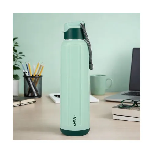 Image of Larah by Borosil 680 ml Amaze Mint Stainless Steel Water Bottle