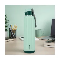 Larah by Borosil 680 ml Amaze Mint Stainless Steel Water Bottle