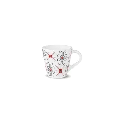 Larah by BOROSIL 6Pcs Opalware Mug 110ml Each