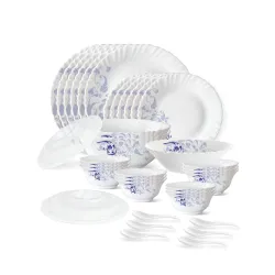 Larah by Borosil Blue Eve Opalware Dinner Set