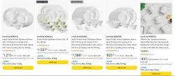 Larah by borosil Diner set up to 65% Discount
