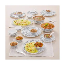 Larah By Borosil Moon Milky Way Dinner Set-
