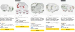 Larah by Borosil Dinner set Upto 61% Discount