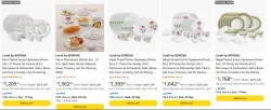 Larah by Borosil Dinner Set Minimum 60% Disscount
